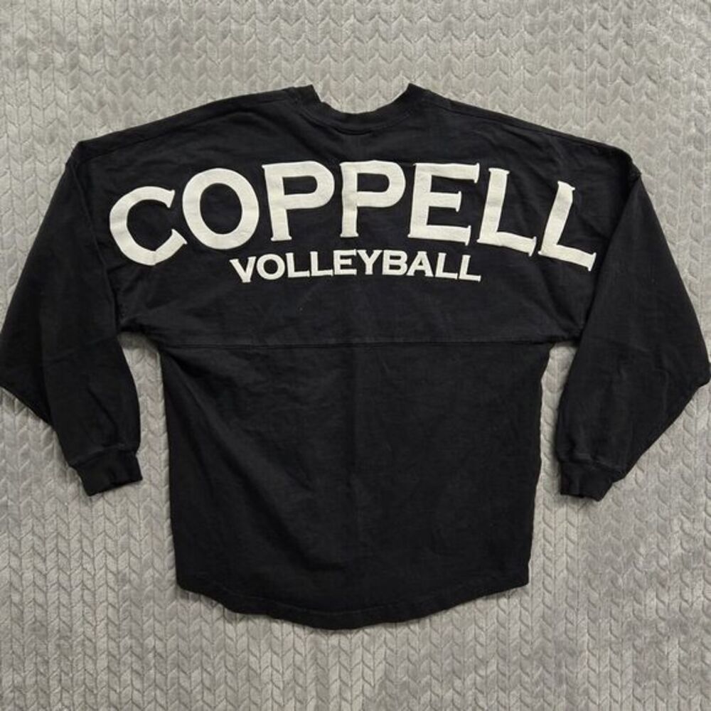Spirit Jersey Coppell Volleyball Long Sleeve Shirt Adult Sz Small Black Cowboys
